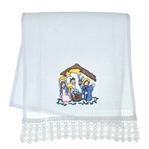 Toalla Bordada Navidad 26x58cm