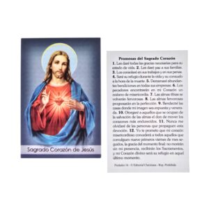 Sagrado Corazón, Estampita
