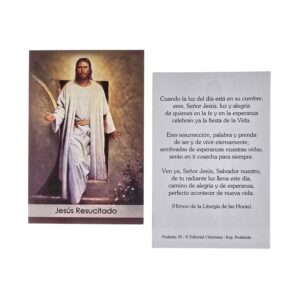 Jesús Resucitado, Estampita