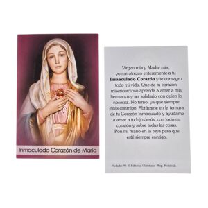Inmaculado Corazón, Estampita