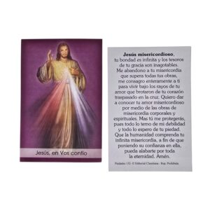 Jesús En Vos Confío Estampita